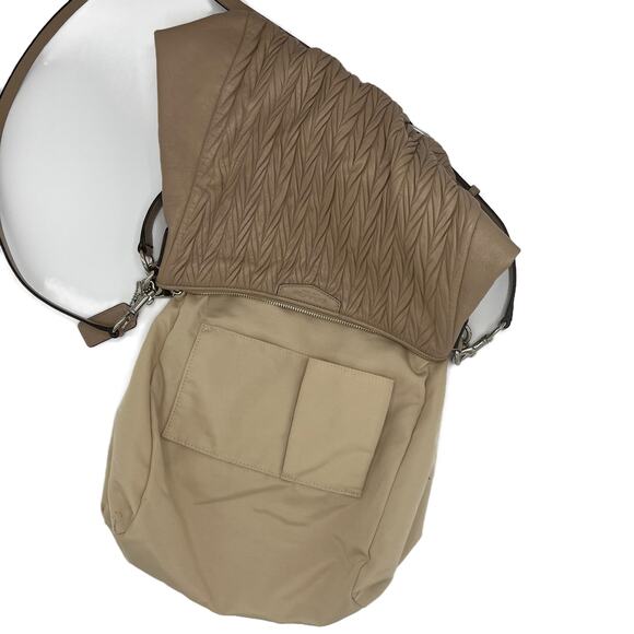 Coach Madison Leather Phoebe Shoulder Bag in Taupe - Picture 8 of 9